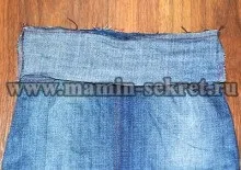 Як зшити джинсову міні спідницю для дівчинки (переробка) Як зшити джинсову міні спідницю для дівчинки