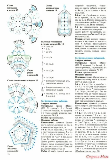 Як зв'язати дзвіночки гачком (стовпчик накидом наступні стовпчики) Як зв'язати дзвіночки гачком