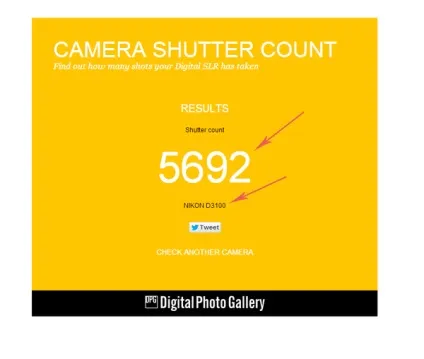 Як дізнатися пробіг фотоапарата canon, nikon, pentax, samsung, sony