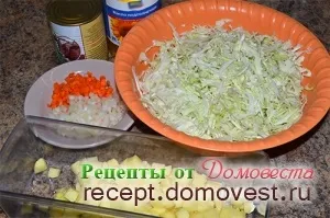 Капуста тушкована з тушонкою - рецепти від домовеста