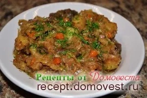 Капуста тушкована з тушонкою - рецепти від домовеста