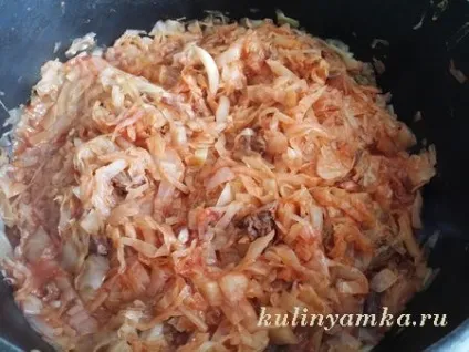 Капуста, тушкована з тушонкою (kapusta) Капуста, тушкована з тушонкою
