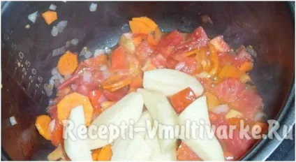 Картопля з помідорами в мультиварці (мультиварці) Картопля з помідорами в мультиварці