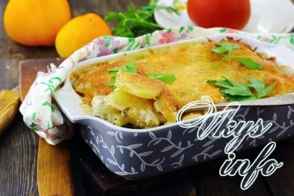 Картопля з майонезом в духовці