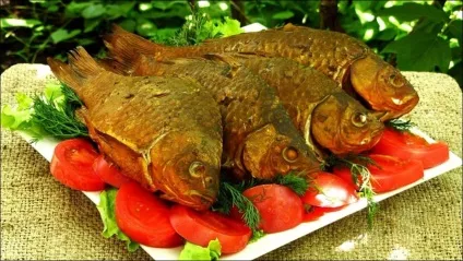 Копчений карась холодного і гарячого копчення (копчення) Копчений карась холодного і гарячого копчення
