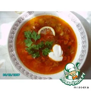 Солянка збірна як в їдальні - покроковий кулінарний рецепт з фото (рецепт) Солянка збірна як в їдальні - покроковий кулінарний рецепт з фото