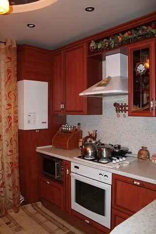 Кухня з газовою колонкою 40 фото, ідеї розміщення, дизайн кухні, інтер'єр, ремонт, фото (колонкою) Кухня з газовою колонкою 40 фото, ідеї розміщення, дизайн кухні, інтер'єр, ремонт, фото