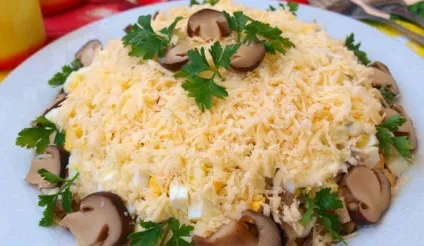 Курка з грибами і сиром (сиром) Курка з грибами і сиром