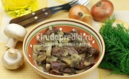 Куряча печінка в мультиварці 2