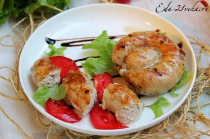 Курячі ковбаски на сковороді гриль (курячі) Курячі ковбаски на сковороді гриль