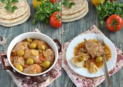 Курка по-середземноморському - кулінарні рецепти (нарізати) Курка по-середземноморському - кулінарні рецепти