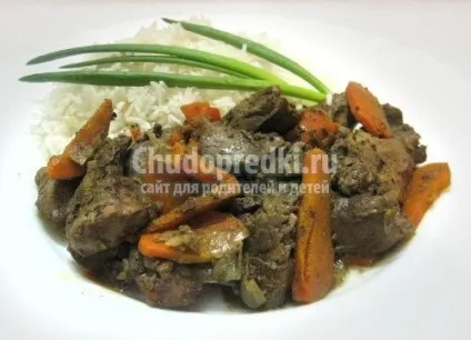 Куряча печінка в мультиварці 2