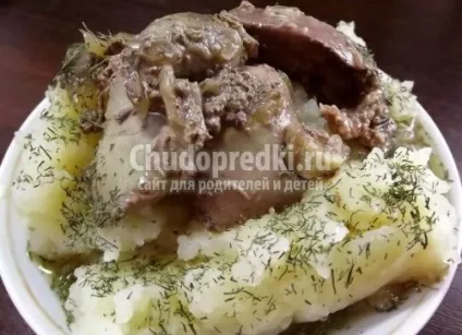 Куряча печінка в мультиварці 2