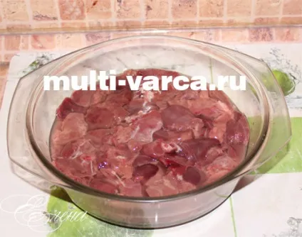 Куряча печінка в мультиварці 1