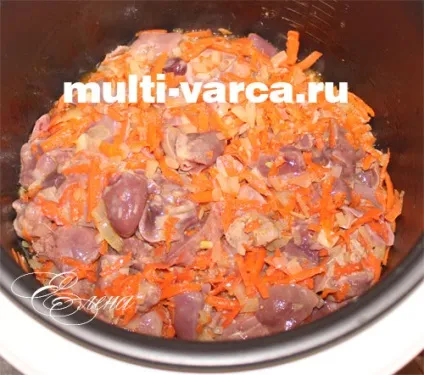 Куряча печінка в мультиварці 1