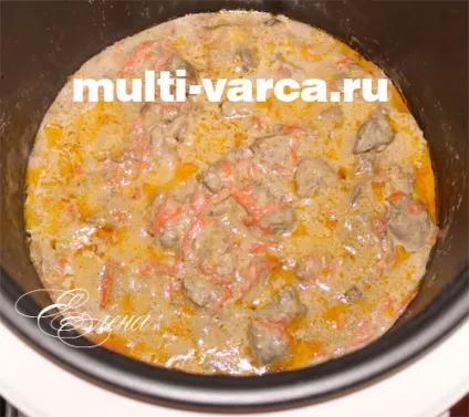 Куряча печінка в мультиварці 1