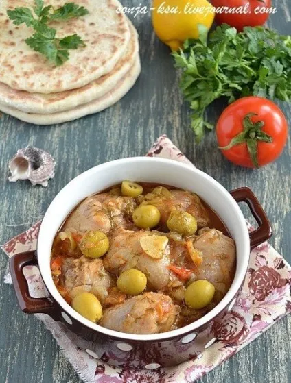 Курка по-середземноморському - кулінарні рецепти (викласти) Курка по-середземноморському - кулінарні рецепти