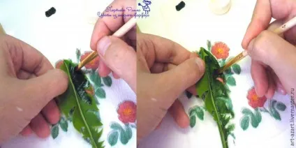 Ліпимо лист кульбаби з холодного фарфору - ярмарок майстрів - ручна робота, handmade (ліплення квітів) Ліпимо лист кульбаби з холодного фарфору - ярмарок майстрів - ручна робота, handmade