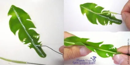 Ліпимо лист кульбаби з холодного фарфору - ярмарок майстрів - ручна робота, handmade (лист кульбаби) Ліпимо лист кульбаби з холодного фарфору - ярмарок майстрів - ручна робота, handmade