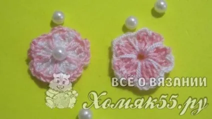 Маленькі квіточки гачком