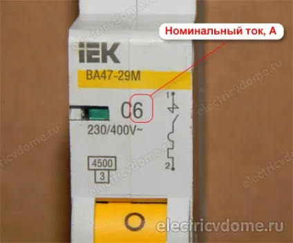 Маркування автоматичних вимикачів