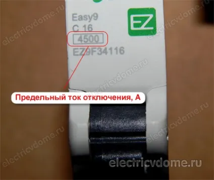 Маркування автоматичних вимикачів