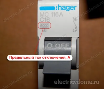 Маркування автоматичних вимикачів