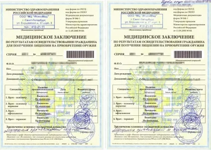Медкомісія на зброю (зброю) Медкомісія на зброю