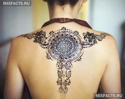 Мехенді на спині фото і ідеї (малюнки мехенди) Мехенді на спині фото і ідеї