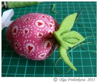 Мк - шиємо полуничку з тканини - ярмарок майстрів - ручна робота, handmade (іграшки) Мк - шиємо полуничку з тканини - ярмарок майстрів - ручна робота, handmade