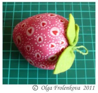 Мк - шиємо полуничку з тканини - ярмарок майстрів - ручна робота, handmade (фетр) Мк - шиємо полуничку з тканини - ярмарок майстрів - ручна робота, handmade