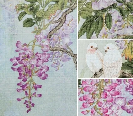 Набори вишивки xiu crafts комплектація, перевірка якості, процес вишивки (перевірка) Набори вишивки xiu crafts комплектація, перевірка якості, процес вишивки
