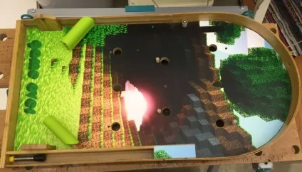 Настільний пінбол «minecraft» своїми руками, мозгочіни (пінбол) Настільний пінбол «minecraft» своїми руками, мозгочіни