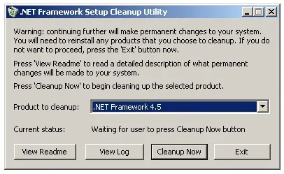 Net framework - версія, видалення, помилки, виправлення