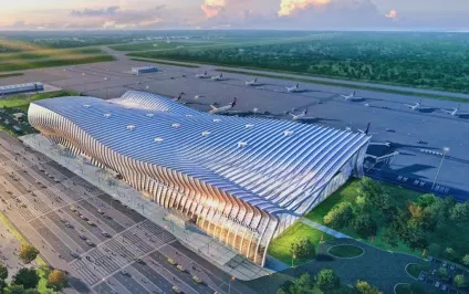 Новий аеропорт Сімферополя готовий більш ніж на третину (готовий) Новий аеропорт Сімферополя готовий більш ніж на третину