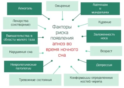 Нічне апное сну - причини і ризики припинення дихання під час ночі (дихання) Нічне апное сну - причини і ризики припинення дихання під час ночі