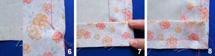 Обробка зрізів косою Бейко, уроки крою та шиття (край лицьового боку) Обробка зрізів косою Бейко, уроки крою та шиття