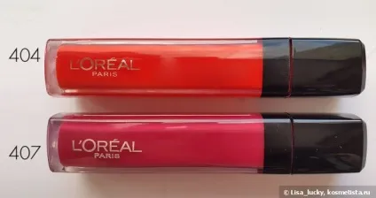 Огляд на мега-блиск для губ l oreal paris infaillible xtreme resist (у відтінках 407, 404, 104, 109