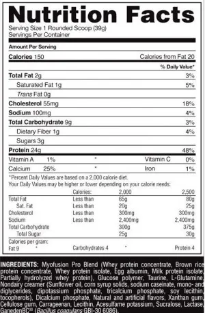 Опис і склад myofusion probiotic series від gaspari (revolutionary) Опис і склад myofusion probiotic series від gaspari