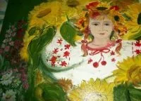 Осінь - малюнки дітей фарбами