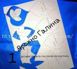 Осіннє листя з тканини
