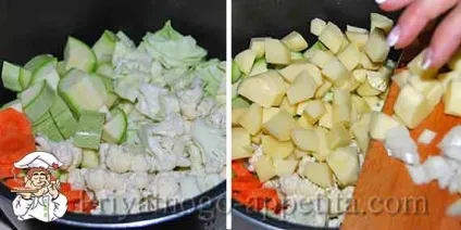 Овочеве рагу з куркою в мультиварці