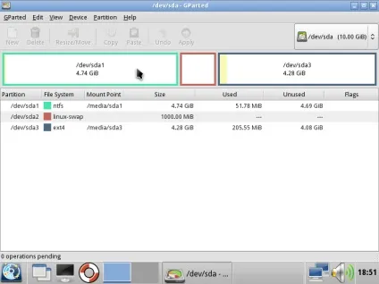 Parted magic - відмінний інструмент, блог про ubuntu linux (gparted) Parted magic - відмінний інструмент, блог про ubuntu linux