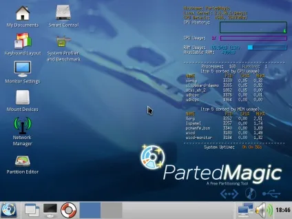 Parted magic - відмінний інструмент, блог про ubuntu linux (parted) Parted magic - відмінний інструмент, блог про ubuntu linux