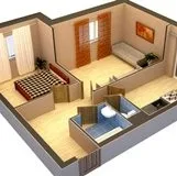 Перепланування трикімнатної хрущовки - цегляної, схема, план, проекти, сорочечка (сорочечка) Перепланування трикімнатної хрущовки - цегляної, схема, план, проекти, сорочечка