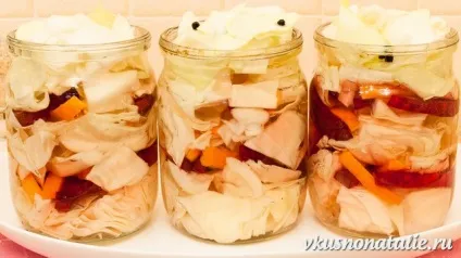 Пелюстки - маринована капуста швидкого приготування з буряком (пелюстки) Пелюстки - маринована капуста швидкого приготування з буряком