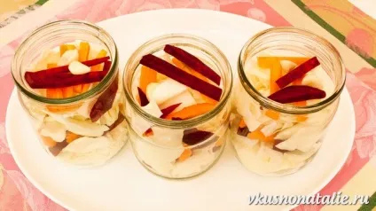 Пелюстки - маринована капуста швидкого приготування з буряком (швидкого) Пелюстки - маринована капуста швидкого приготування з буряком