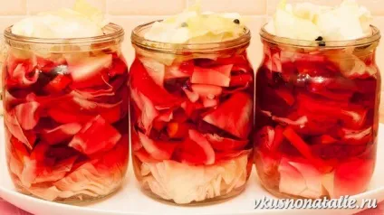 Пелюстки - маринована капуста швидкого приготування з буряком (маринована) Пелюстки - маринована капуста швидкого приготування з буряком