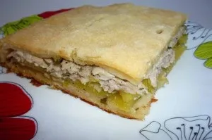 Пиріг з картоплею і фаршем (випічка) Пиріг з картоплею і фаршем