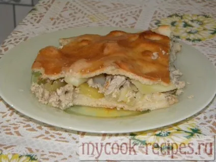 Пиріг з курячим фаршем (фаршем) Пиріг з курячим фаршем